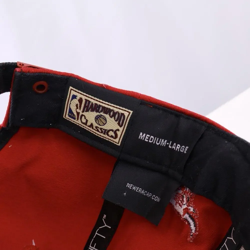 New Era Chicago Bulls Hardwood Classics 9FIFTY Strapback Hat Red Black